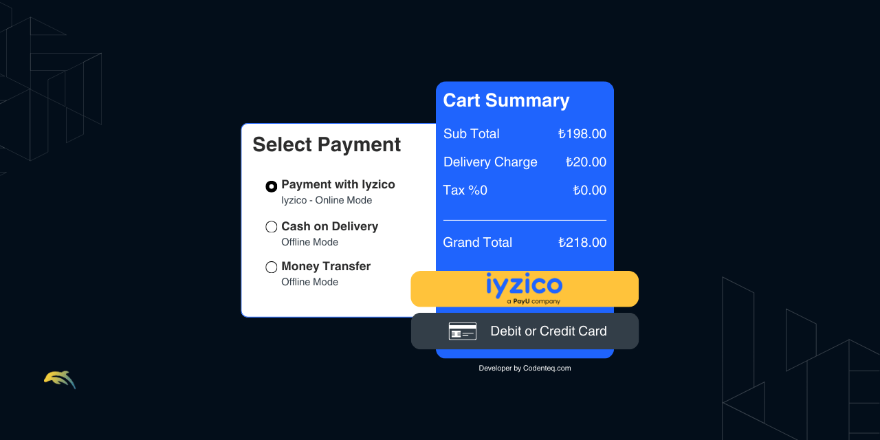 Laravel E-ticaret için İyzico Ödeme Ağ Geçidi